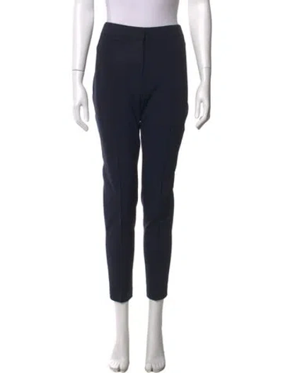 Pre-owned Akris Punto Straight Leg Pants In Blue