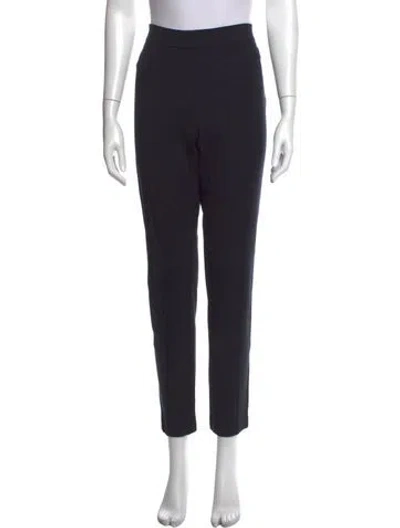 Pre-owned Akris Punto Straight Leg Pants In Blue