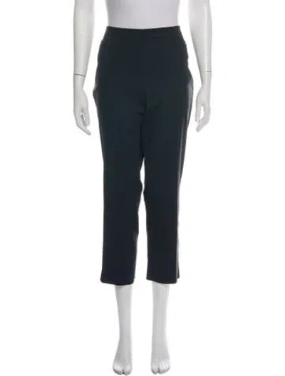 Pre-owned Akris Punto Straight Leg Pants In Blue