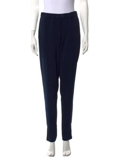 Pre-owned Akris Punto Straight Leg Pants In Blue