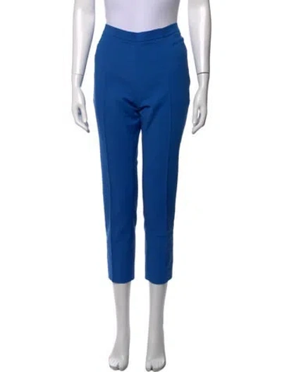 Pre-owned Akris Punto Straight Leg Pants In Blue