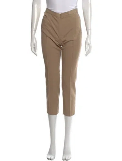 Pre-owned Akris Punto Straight Leg Pants In Brown