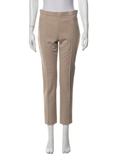 Pre-owned Akris Punto Straight Leg Pants In Brown