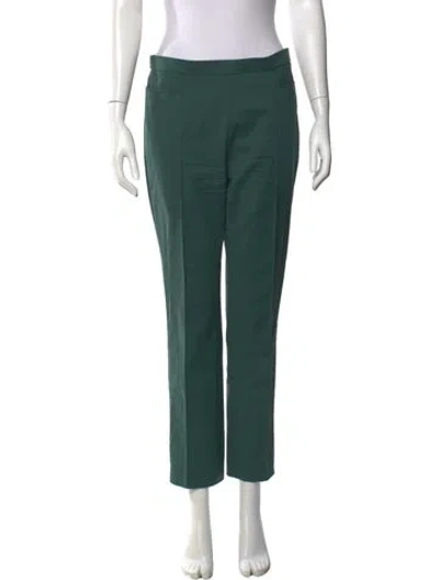 Pre-owned Akris Punto Straight Leg Pants In Green