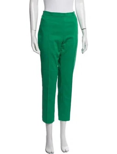 Pre-owned Akris Punto Straight Leg Pants In Green