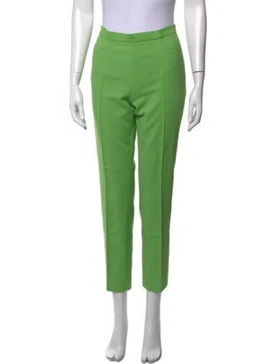 Pre-owned Akris Punto Straight Leg Pants In Green