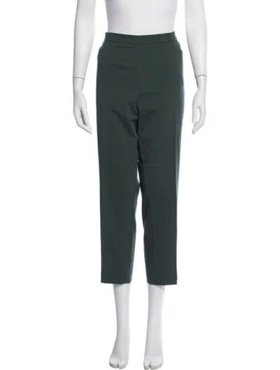 Pre-owned Akris Punto Straight Leg Pants In Green