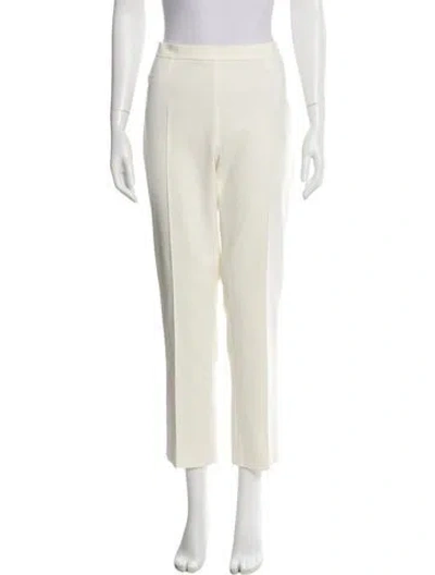 Pre-owned Akris Punto Straight Leg Pants In Neutral