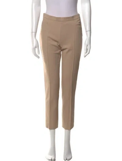 Pre-owned Akris Punto Straight Leg Pants In Neutral
