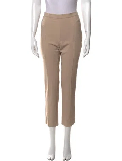 Pre-owned Akris Punto Straight Leg Pants In Neutral