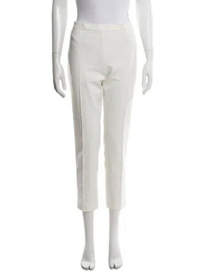 Pre-owned Akris Punto Straight Leg Pants In Neutral