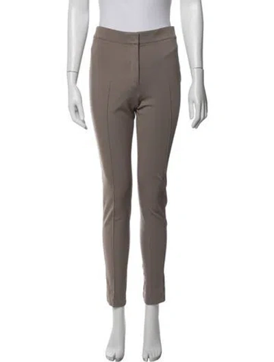 Pre-owned Akris Punto Straight Leg Pants In Neutral