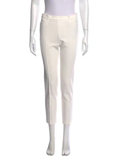 Pre-owned Akris Punto Straight Leg Pants In Neutral