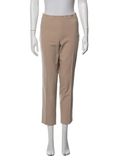 Pre-owned Akris Punto Straight Leg Pants In Neutral