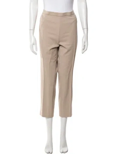 Pre-owned Akris Punto Straight Leg Pants In Neutral