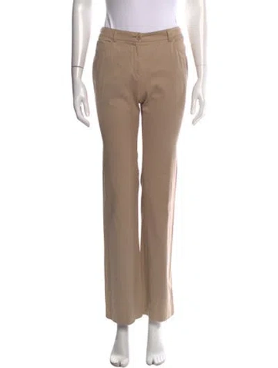 Pre-owned Akris Punto Straight Leg Pants In Neutrals