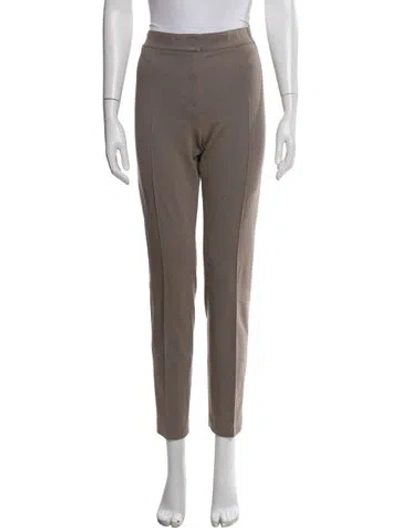 Pre-owned Akris Punto Straight Leg Pants In Neutrals