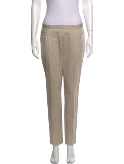 Pre-owned Akris Punto Straight Leg Pants In Neutrals