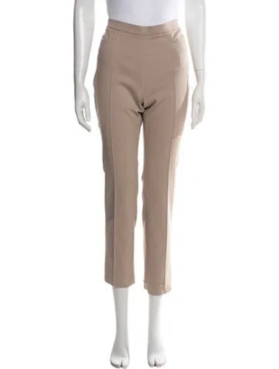 Pre-owned Akris Punto Straight Leg Pants In Neutrals