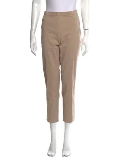 Pre-owned Akris Punto Straight Leg Pants In Neutrals