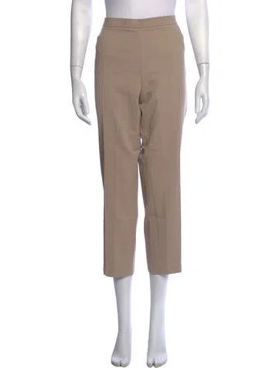 Pre-owned Akris Punto Straight Leg Pants In Neutrals