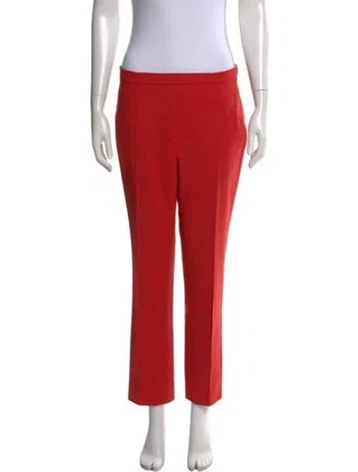 Pre-owned Akris Punto Straight Leg Pants In Orange