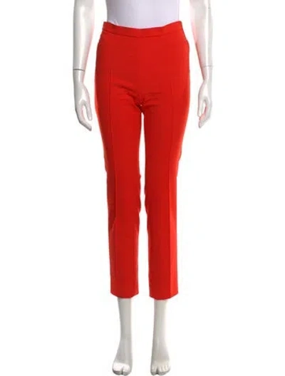 Pre-owned Akris Punto Straight Leg Pants In Orange