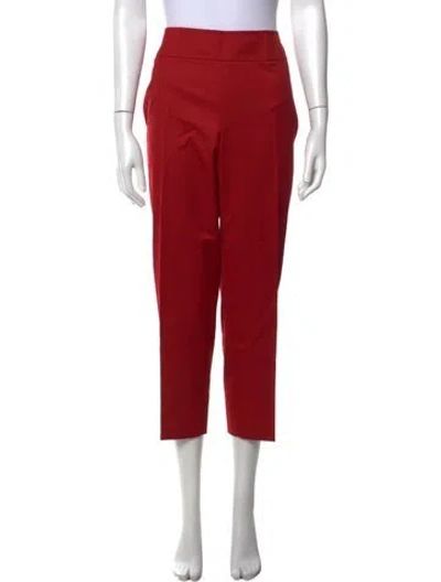 Pre-owned Akris Punto Straight Leg Pants In Orange