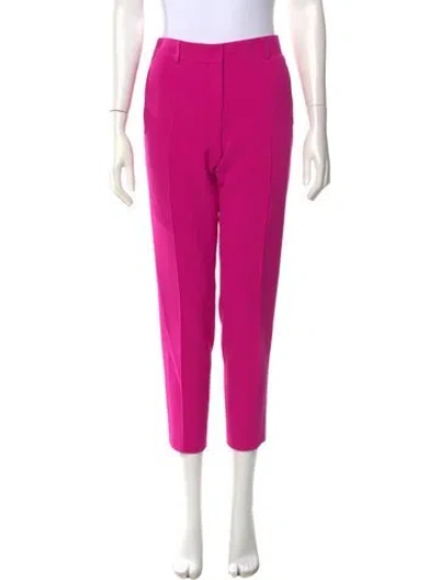 Pre-owned Akris Punto Straight Leg Pants In Pink