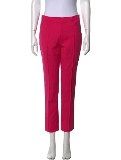 Pre-owned Akris Punto Straight Leg Pants In Pink