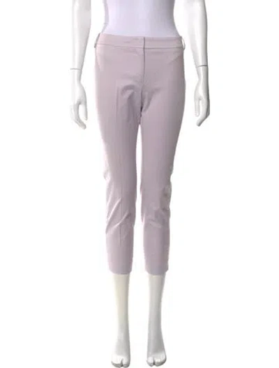 Pre-owned Akris Punto Straight Leg Pants In Purple