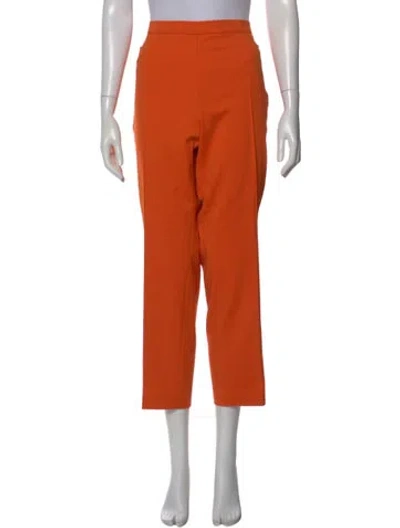 Pre-owned Akris Punto Straight Leg Pants W/ Tags In Orange
