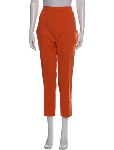 Pre-owned Akris Punto Straight Leg Pants W/ Tags In Orange