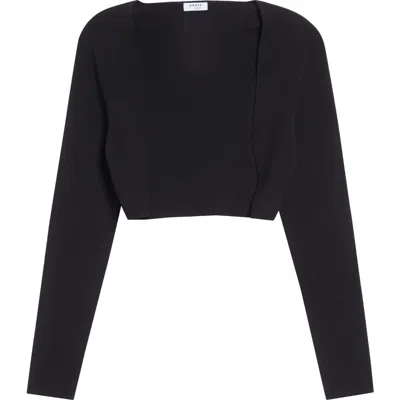 Akris Punto Stretch Virgin Wool Bolero In Black