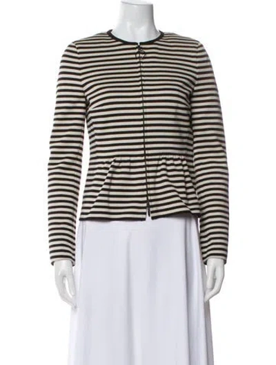 Pre-owned Akris Punto Striped Blazer In Multi