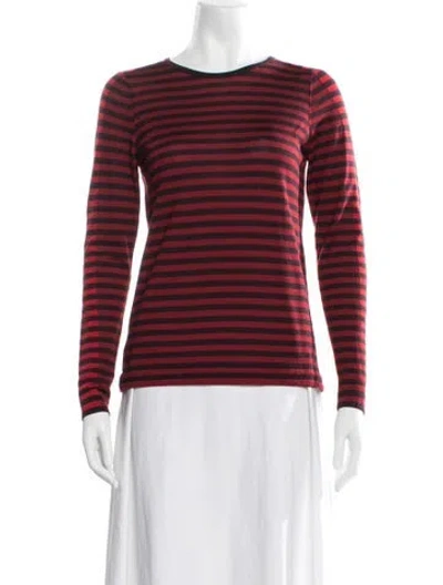 Pre-owned Akris Punto Striped Crew Neck Sweater In Multicolor