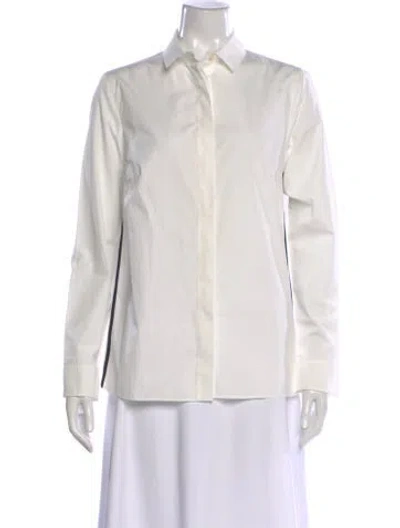 Pre-owned Akris Punto Striped Crew Neck Tunic In Neutral