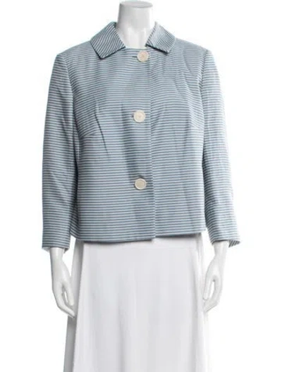 Pre-owned Akris Punto Striped Jacket In Multi
