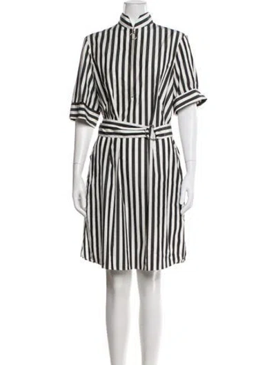 Pre-owned Akris Punto Striped Knee-length Dress In Multi