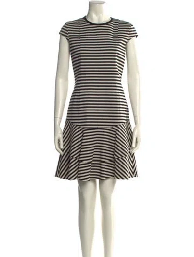 Pre-owned Akris Punto Striped Mini Dress In Multi