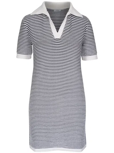 AKRIS PUNTO STRIPED MINI DRESS