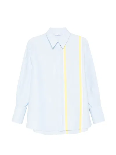 Akris Punto Striped Shirt In Blue