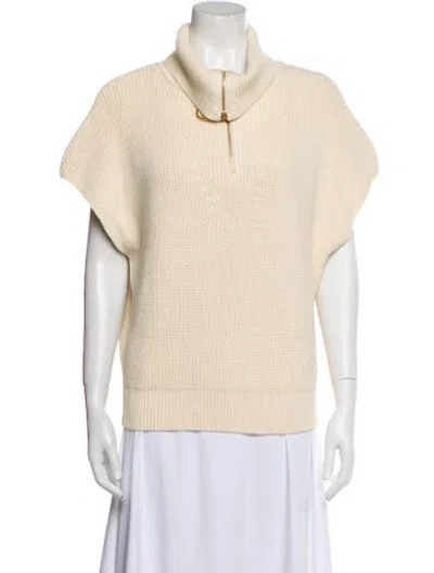 Pre-owned Akris Punto Striped Vest In Neutral