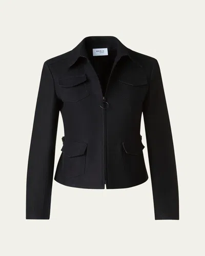 AKRIS PUNTO TAILORED HEAVY WOOL JACKET