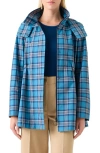 Akris Punto Tartan Taffeta Hooded Coat