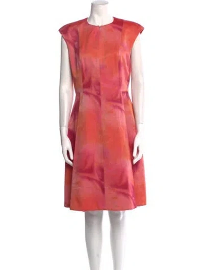 Pre-owned Akris Punto Tie-dye Print Knee-length Dress In Multi