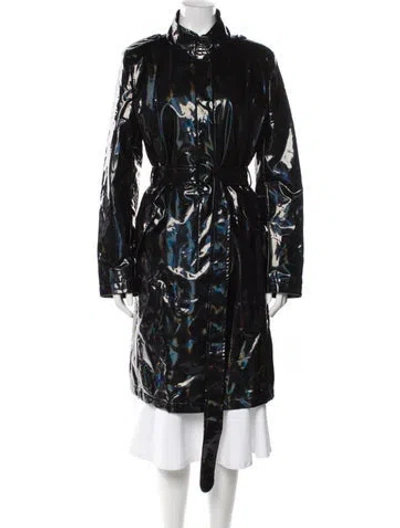 Pre-owned Akris Punto Trench Coat In Black