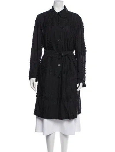 Pre-owned Akris Punto Trench Coat In Black
