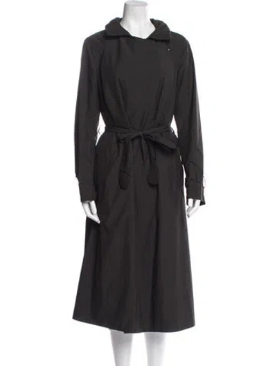 Pre-owned Akris Punto Trench Coat In Blue