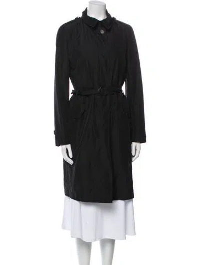 Pre-owned Akris Punto Trench Coat In Gray